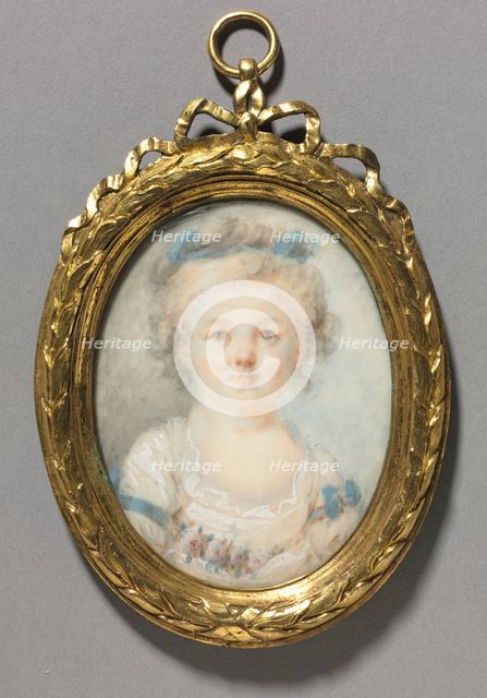 Portrait of a Little Girl, c. 1785. Creator: Anne-Marie Fragonard (French, 1745-1823), attributed to.