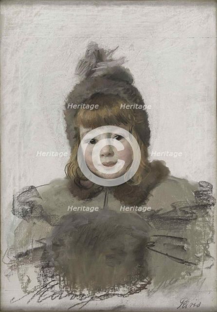 Portrait of a little girl, c. 1898.