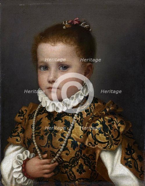 Portrait of a little girl from the Redetti family, 1570-1572. Creator: Moroni, Giovan Battista (1520/25-1578).