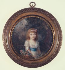 Portrait of a little girl in a park, c1785. Creator: Lie Louis Perin-Salbreux