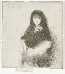 Portrait of a Little Spanish Girl, 1887. Creator: Theodore Roussel
