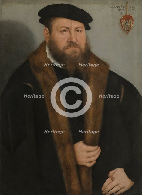Portrait of a man, 1557. Artist: Cranach, Lucas, the Younger (1515-1586)