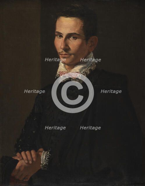 Portrait of a Man, 1566-1640. Creators: Jacopo Chimenti, Michelangelo Caravaggio.