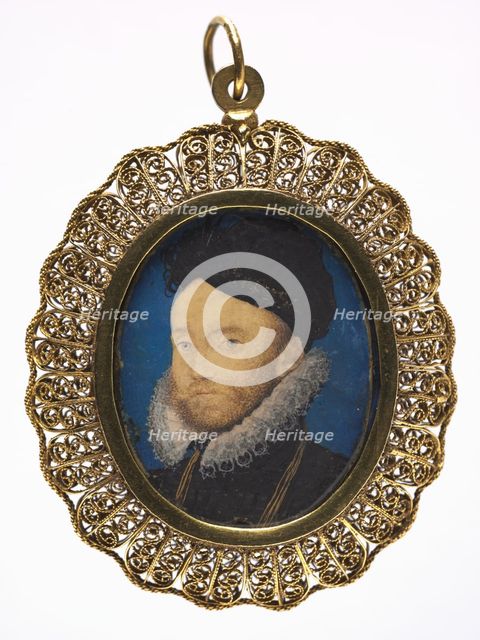 Portrait of a Man, 1590s. Creator: Nicholas Hilliard (British, c. 1547-1619).