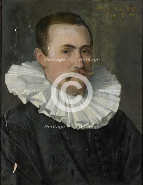 Portrait of a Man, 1597. Creator: Anon.