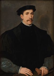 Portrait of a Man, 1535-1568. Creators: Willem Key, Hans Holbein the Younger, Pieter Pourbus