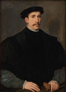 Portrait of a Man, 1535-1568. Creators: Willem Key, Hans Holbein the Younger, Pieter Pourbus