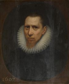 Portrait of a Man, 1607. Creator: Anon