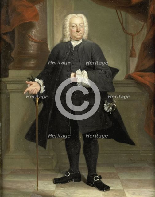 Portrait of a Man, 1744. Creator: Jan Maurits Quinkhard.