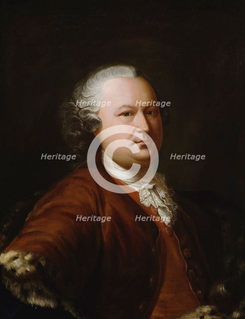 Portrait of a Man, 1757. Creator: Isak Wacklin.
