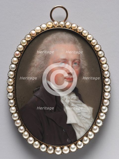 Portrait of a Man, 1789. Creator: John I Smart (British, 1741-1811).