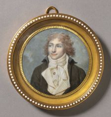 Portrait of a Man , 1794-1795. Creator: François Dumont (French, 1751-1831)