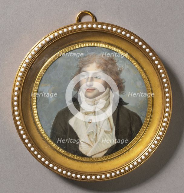 Portrait of a Man , 1794-1795. Creator: François Dumont (French, 1751-1831).