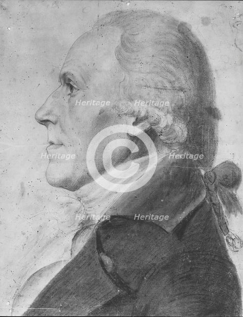Portrait of a Man, 1797-98. Creator: Charles Balthazar Julien Févret de Saint-Mémin.