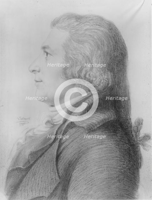 Portrait of a Man, 1797. Creator: Thomas Bluget de Valdenuit.