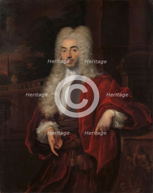 Portrait of a Man, 1723. Creator: Cornelis Troost.