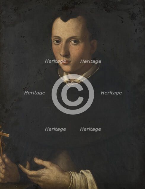 Portrait of a Man, 17th century. Creator: School of Alessandro Allori.