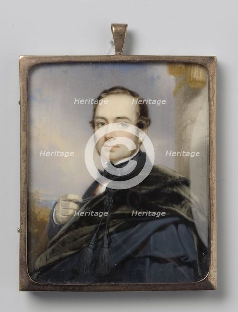 Portrait of a Man, 1843. Creator: Coenraad Hamburger.