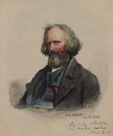 Portrait of a Man, 1845. Creator: Charles Loring Elliott