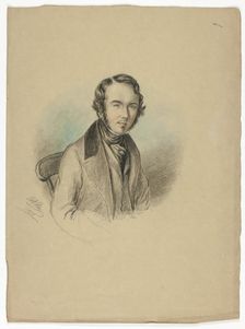 Portrait of a Man, 1846. Creator: Elizabeth Murray