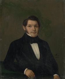 Portrait of a man, 1847. Creator: Karol Augustus Tibely