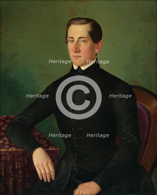 Portrait of a man, 1849. Creator: Peter Michal Bohún.