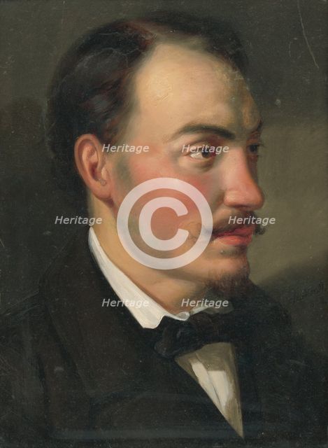Portrait of a man, 1858. Creator: Anton Stadler.