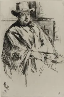 Portrait of a man, 1860. Creator: James Abbott McNeill Whistler