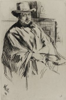 Portrait of a man, 1860. Creator: James Abbott McNeill Whistler