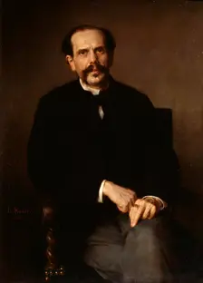 Portrait of a Man 1861. Creator: Knaus, Ludwig (1829-1910)