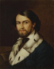 Portrait of a Man, 1861. Creator: Vasily Perov