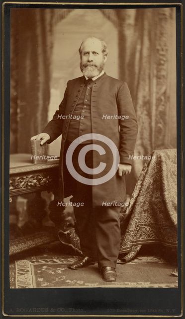 Portrait of a man, 1872-1884. Creator: Abraham Bogardus.