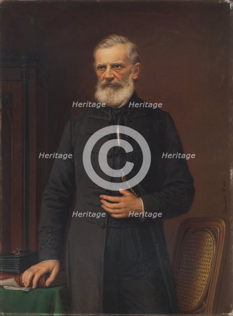 Portrait of a man, 1881. Creator: Miklos Barabas.