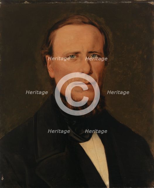 Portrait of a Man, 1883. Creator: Arvid Liljelund.