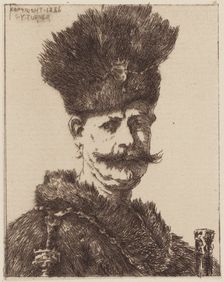 Portrait of a Man, 1886. Creator: Charles Yardley Turner