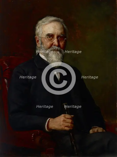 Portrait of a Man, 1889. Creator: Theodore Clement Steele.