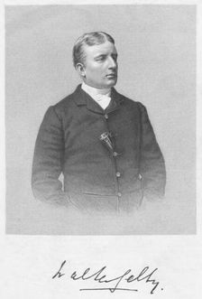 Portrait of a man, 1893. Creator: William Roffe