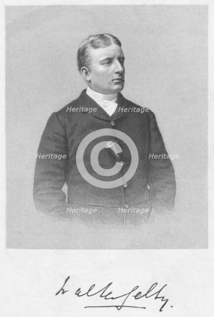 Portrait of a man, 1893.  Creator: William Roffe.