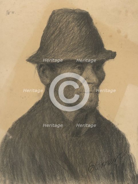 Portrait of a man, 1898. Creator: Elemír Halász-Hradil.