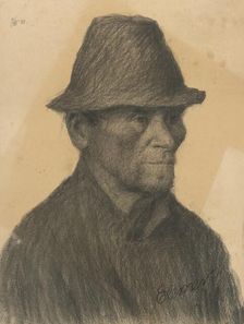 Portrait of a man, 1898. Creator: Elemír Halász-Hradil
