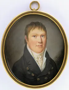 Portrait of a man, 1811. Creator: Salomon Hofling