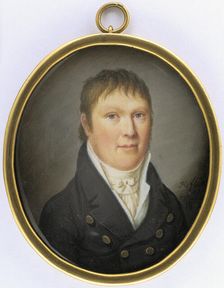 Portrait of a man, 1811. Creator: Salomon Hofling