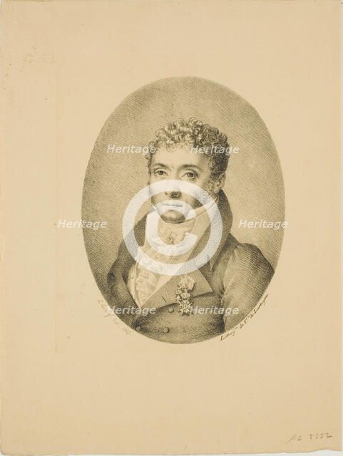 Portrait of a Man, 1817. Creator: Jacques Louis Constant Le Cerf.