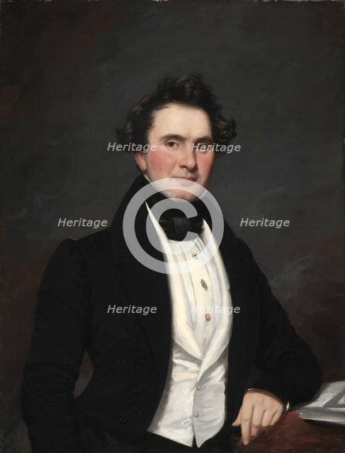Portrait of a Man, 1832. Creator: Samuel Lovett Waldo (American, 1783-1861); William Jewett (American, 1789/90-1874), and.