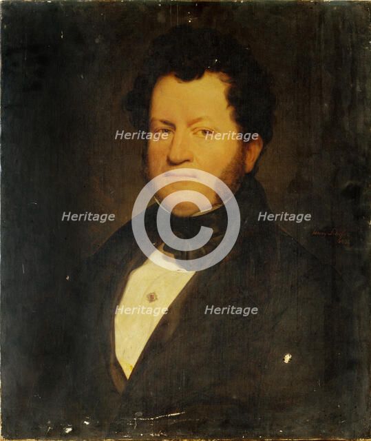 Portrait of a man, 1836. Creator: Henry Scheffer.