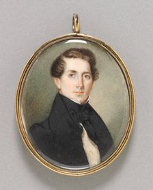 Portrait of a Man, 1836. Creator: William Lockwood (American, 1834-1847)