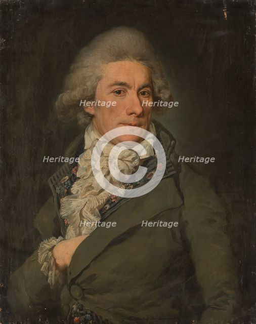 Portrait of a Man, 18th century. Creator: Barbara Krafft.