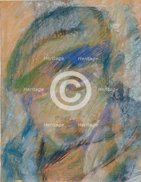 Portrait of a Man, 1912. Creator: Valle Rosenberg.