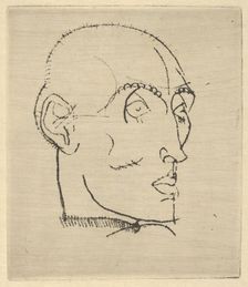 Portrait of a Man, 1914. Creator: Egon Schiele