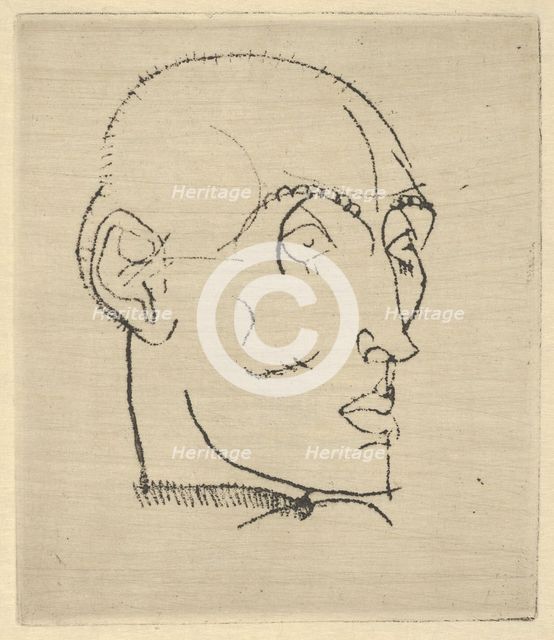 Portrait of a Man, 1914. Creator: Egon Schiele.